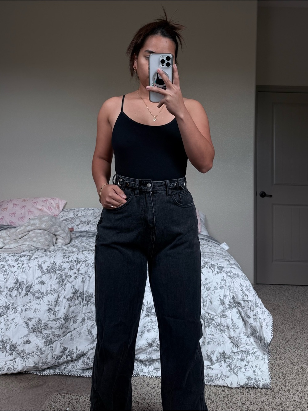 High-Rise Black Wide leg Jeans for Women